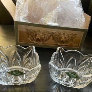 Serenade crystal votive pair